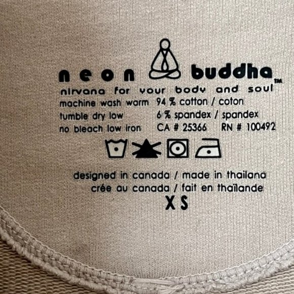 Neon Buddha Neutral Soft Cotton 6-Button Patchwork Blazer - Stone - XS - Picture 9 of 9